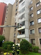 Balkonbrand Albert-Schweitzer-Straße