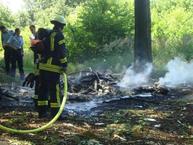 Pilot stirbt bei Flugzeugabsturz im Dünnwalder Wald