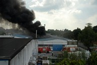 Brand einer Lagerhalle