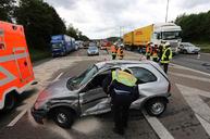 Verkehrsunfall BAB 1 Fahrtrichtung Dortmund