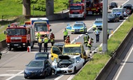 Schwerer Verkehrsunfall mit fünf Verletzten